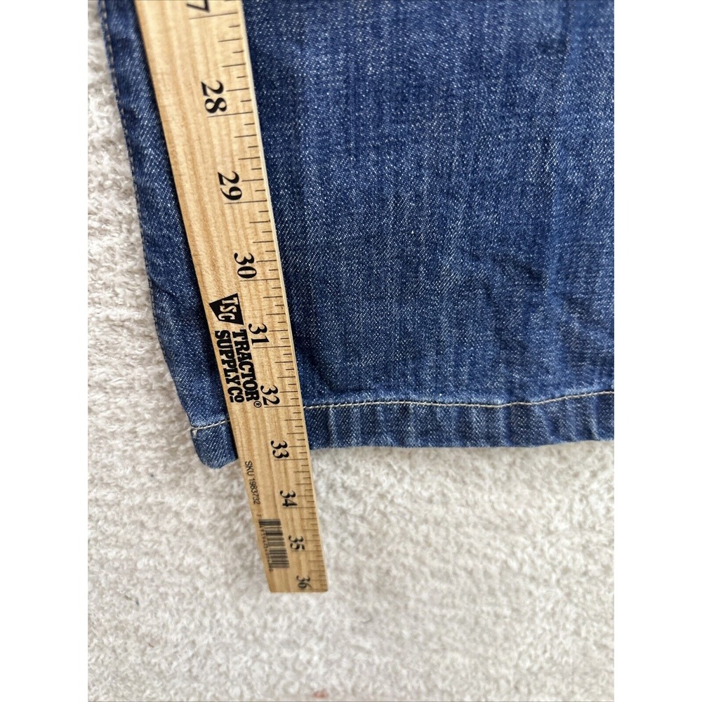 Tommy Hilfiger Jeans Women's Size 14 (38x33) Boot Cut Dark Wash Mid Rise - Picture 11 of 13